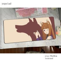 Holo (Spice & Wolf) mouse pad mats 800x300x3mm Computer mouse mat gaming accessories mousepad Customized keyboard games pc gamer