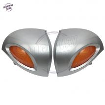 Silber Motorrad Rückspiegel Blinker Lichter Abdeckung Motocross Spiegel Shell Fall für BMW R1100 RT