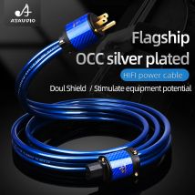 ATAUDIO HIFI power kabel OCC silber-überzogene power kabel CD verstärker power kabel