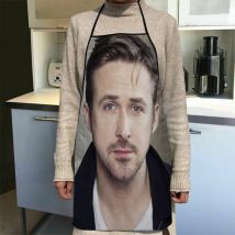 Niestandardowy fartuch kuchenny Ryan Gosling Fartuch kuchenny dla dorosłych Akcesoria do pieczenia Wodoodporna tkanina Narzędzia do czyszczenia z nadrukiem