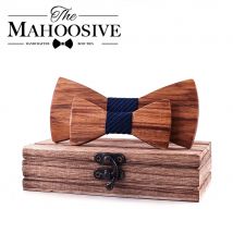 Klassische Kind Holz fliege Jungen Mädchen Baby Kinder BowTie Mode Zebra Holz Farbe Haustiere Cravate