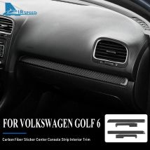 Real Soft Carbon Fiber Sticker LHD RHD for Volkswagen VW Golf 6 GTI MK6 2008 2009 2010 2011 2012 2013 Center Console Interior
