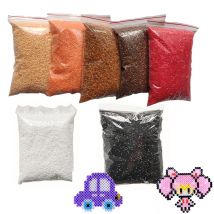 10000 teile/beutel 2,6mm mini hama perlen kinder DIY spielzeug farbmischung weiß schwarz haut farbe sicherung perlen lernen spielzeug für kinder