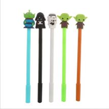 20 PCs Cartoon Gel Pens Set Creative Cool Neutral Pen Learning Stationery Cute Student Black Test Pen Writing Tools Wholesale