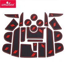 Für Dodge Charger 2015-2019 Anti-Rutsch-Tor Schlitz Getränke halter Matte rutsch feste Pad Innen zubehör Gummi Untersetzer