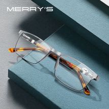 MERRYS DESIGN Lesebrille aus Titanlegierung für Männer und Frauen, Lesebrille mit blauem Licht,