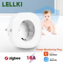 LELLKI Zigbee Stecker Steckdose EU BR IT JP FR IL 16A Smart Adapter Power Überwachung Fernbedienung Sprachsteuerung Alexa Tuya Smart Home