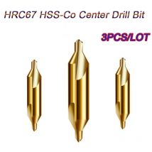 3pcs HRB65 68 HSS cobalto Centro avellanador para perforar torno poco molino herramientas de punta Bits brocas conjunto para taladros herramienta para Metal A1.0  A2 A3 A3.15 A3.5 A4 A5 A6 B2 B3.5 B4
