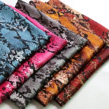 100 cm * 150 cm Afrika Schlangenmuster Weicher Charmeuse-Satinstoff Krepp Kleid Kleid Schal Material