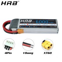1PCS HRB Lipo 3S Batteria 11.1V 6000mAh 50C XT60 XT90 XT90-S Deans T EC5 Femmina Elicottero Aereo Auto Barca RC Parti