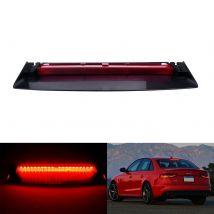 ANGRONG LED rojo de alto nivel tercera lámpara de luz de freno para Audi A4 S4 B8 2007-2015