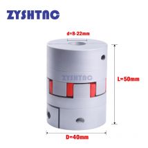 Freies verschiffen 1Pcs 8/9/10/12/12.7/14/15/16/17/18/19/20/22mm D40 L50 motor Flexible Plum Kupplung Welle Koppler D40L50