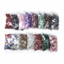 50g natural bulk rock crystal clear quartz mix crystals healing gravel tumbled stones for Aquarium decoration
