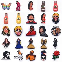 Popular Singer Shoe Charms For Shoes Accessories Inspired Lovely Charm For Garden Water Shoes Decoration Charm