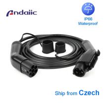 Caricabatterie per cavo ev da tipo 1 a tipo 2 j1772 32a caricabatterie per veicoli elettrici 5M iec62196 kit evse