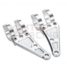 CNC Motorrad Scheinwerfer Halterung Silber 30mm 33mm 37mm 41mm 43mm 42mm 49mm 50mm 52mm 54mm MT09