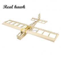 Real hawk Scale RC Balsawood Airplane mini STICK da taglio Laser 580mm Kit Balsa modello in legno da costruzione fai da te