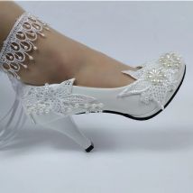 Ankle Strap Lace-Up Blume schuhe frauen hochzeit schuh Hohe ferse schuhe Dünne ferse runde kappe schuhe für frau brautjungfer Schuh