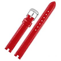 Notched Leather watchband for T-issot famille  series T084 watch strap head layer calfskin T084210a  Leather Wristband 12 * 3mm
