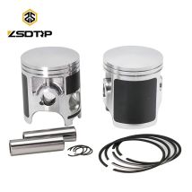ZSDTRP Kolben Kit Für YAMAHA RD350 Verbessert, Um 64mm STD RD350 Standard Bohrung Motorrad Zylinder Kit