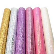 Selbst Klebe Diamant Glitter PU Faux Leder Vinyl Sparkle Stoff Material Handwerk Bögen Decor