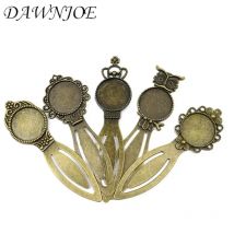 5 stil Mix 20mm Vintage Manuelle Lesezeichen Cabochon Tray Basis Blank Einstellung DIY Machen Lesezeichen Schmuck Komponenten