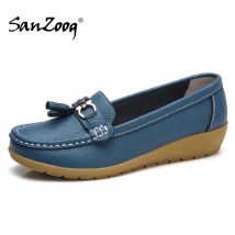 Summer Spring Slip On Flats Shoes For Women 2025 Flat Casual Ladies Mocassin Femme Moccasins Womens Breathable Zapatos Planos