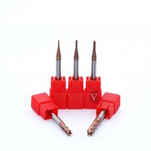 1pc Schaftfräser 1mm 1,5mm 2mm 2,5mm 3mm 4mm HRC60 4/3/2 Flöte Vhm Spirale Flache Schaftfräser CNC Drehmaschine Fräser Werkzeuge