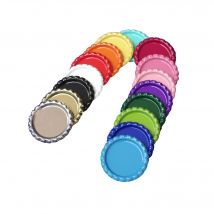 New Arrival 50pcs/Lot 16 Colored Flattened Bottle Caps For Crafts DIY Hair Bows Necklace Accessories Metal Beer Bottle Caps