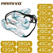 Armiyo .17Cal to 12GA 4.5mm to 18.5mm Pipeline Carbon Deposit Cleaning Brush Sling Oiling Lubricate Barrel Hunting Accessories