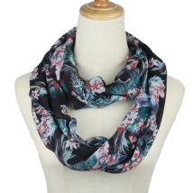 Frauen Mode-Ring Schal blume Snood Gestreiften Schals Damen Twill Viskose Unendlichkeit Schals frühling sommer winter herbst