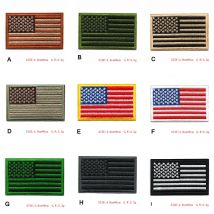 Bestickt Gewinde Amerikanischen Flagge Bestickt Patch Patriotic USA Military Tactics Patch Punk Stil Patch Männer Frauen Kinder Decor