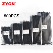 500 szt. Samoblokujący zestaw nylonowych opasek kablowych 3,5*250 4,5*300 Plastikowy zamek
