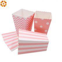 Neue! 12 Teile/los Popcorn Box/Tasse Rosa Thema Party Dekoration Für kinder Glücklich Geburtstag Weihnachten Hochzeit Party Baby Dusche Liefert
