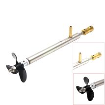 1 Piece4mm RC Boot Teile Welle Kit Stahl Welle + Welle Hülse Rohr + 3-klingen Propeller + Kupfer kupplung mit Öl düse Für RC Boot