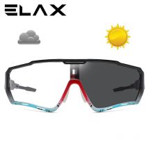 ELAX Brand New Style fotochromowe okulary przeciwsłoneczne sportowe mężczyźni kobiety rower Mtb