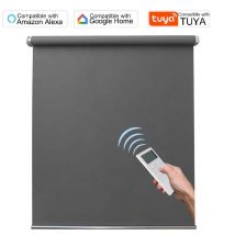 Customize Motorized Electric Shades TUYA WIFI Smart Blinds Alexa Google Compatible full blackout fabric
