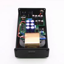 Nowy 50W HiFi o bardzo niskim poziomie hałasu liniowy zasilacz DC DC12V 3A wzmacniacz audio LPS PSU z niebieskim wyświetlaczem