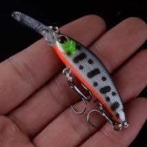 Ein Stück 70mm 6g CrankbaitsFishing Lockt Artificials Angeln Locken Fluss Elritze Pesca Bleistift VIB Harten Köder Wobbler Mit 3D Augen
