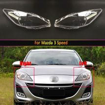 Auto-Scheinwerferlinse für Mazda 3-Gang-transparente Auto-Scheinwerfer-Scheinwerferlinse, Auto-Shell-Abdeckung