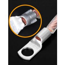 5PCS SC70-8 70-10 70-12 Copper Cable Lug Kit Bolt Hole Tinned Cable lugs Battery Terminals copper nose Wire connector REALLY