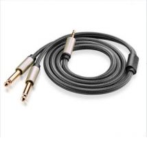 UGreen AV126 3,5mm Drehen Dual 6,5 Audio Kabel Eine Minute Zwei 6,35 Große 2 Core-Computer Mischer Linie