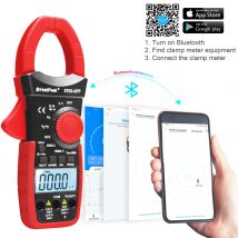 Holdpeak HP-570S-APP Digitales Zangenmessgerät, 6000-Zählungs-Multimeter mit automatischem Bereich,