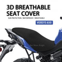 Motorcycle Seat Cover Fit For Kawasaki Versys 650 Versys650 Rear Seat Cowl Cover 3D Mesh Net Waterproof Sunproof Protector