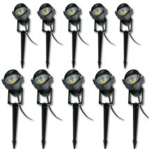 10 stücke 3W 5W COB Outdoot Wasserdichte Led Garten Lampe 110 V 220V DC12V 24V Im Freien beleuchtung