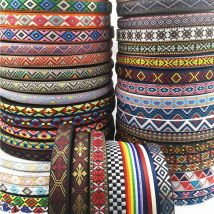 5 Metri 0.78 Pollici 20 MILLIMETRI Centinaia di Stili Tessuti Geometrici Jacquard Nastri Ricamati Abbigliamento FAI DA TE Avvolgimento Trim Accessori Per Cucire