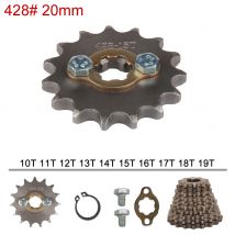 428 Kette 20mm 10 11 12 13 14 15 16 17 18 19 Zähne Vorne Motor Kettenräder Für 50 110 125 160cc Dirt Pit Bike ATV Quad Motorrad