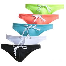 5pcs Mini Briefs Mens Swimwear Super Sexy Swim Underwear Tanga Pouch Bikini Surf Swimsuit Swimming Panties Beach Wear