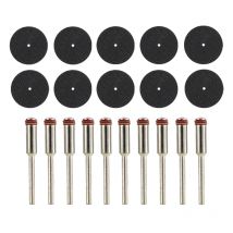 CMCP 20pcs Resin Cutting Disc Dremel With Mandrel Cut off Grinding Wheel Mini Saw Blade For Rotary Tools Abrasive Sanding Disc