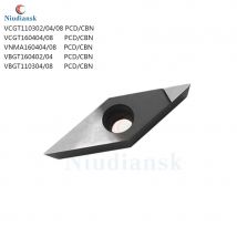 VCGT110302 160408 VBGT160404 VNMA160404 PCD CBN Dreheinsatz Hochwertige CNC-Bearbeitungszentrum Drehwerkzeug Rhomb CNC-Einsätze